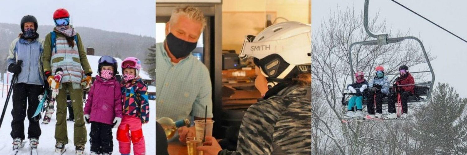 Wearing masks at ski areas