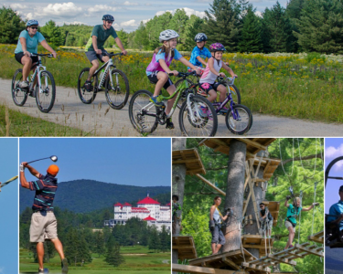 Summer activities collage
