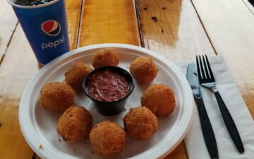 Macaroni & Cheese Balls w/ Marinara Sauce