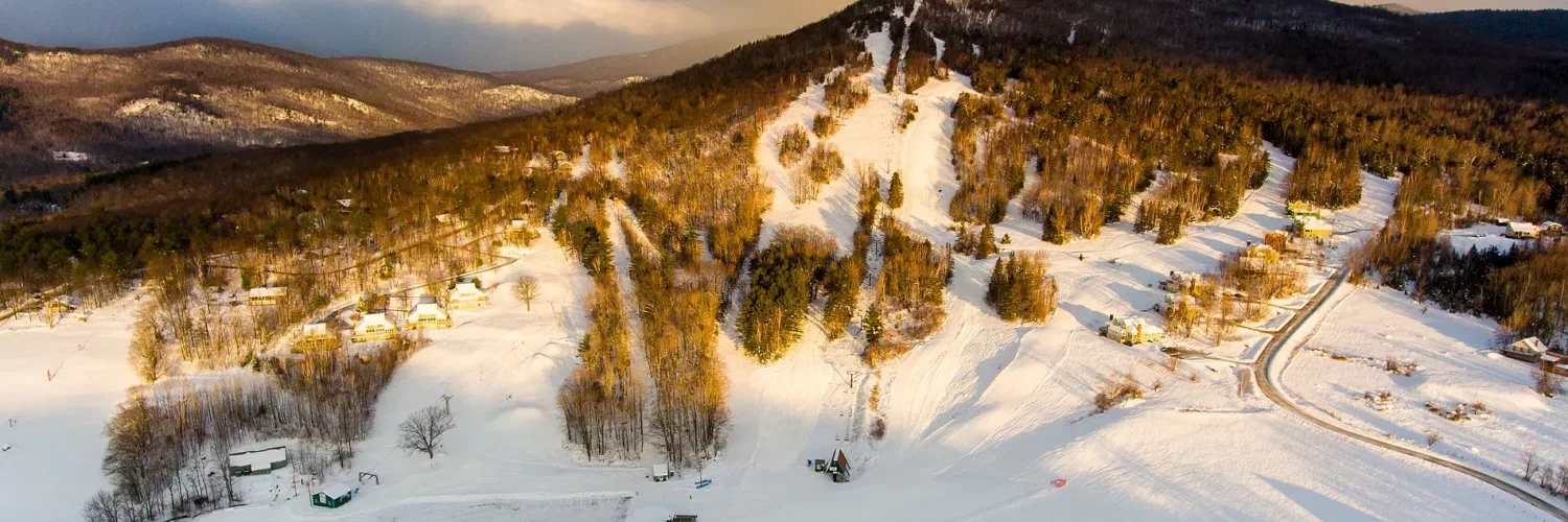 Black Mountain Aerial Golden Light