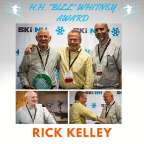 We want to recognize Rick Kelley for his outstanding contribution to the ski and snowboard industry in NH. At our Annual Conference he was awarded the Whitney Award. Kelley retired from Boyne Resorts in 2021. His career included 40 years at Loon Mountain Resort, where he began in 1977 as a snowmaker and worked his way through several roles, becoming the resort’s general manager in 1998. Kelley was selected as COO, Eastern operations for Boyne Resorts in 2017.

Kelley's colleagues remarked that his constant pursuit of excellence made him a force in the ski industry, and a mentor to many at Loon and at Boyne Resorts. His accomplishments included his work in lobbying the NH State House to amend the state's ski statute to include snowboarding and tubing. He is also known for his service to numerous local and state non-profits.
You can read more at: https://conta.cc/3xY3Hxu
