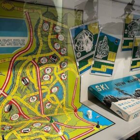Anyone played this game? We first discovered it at the North Conway location of New England Ski Museum. #SkiNewHampshire #ThrowbackThursday