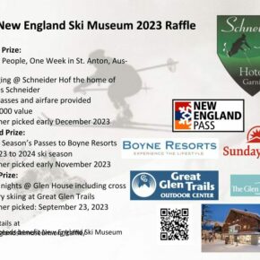 The New England Ski Museum has announced their 2023 raffle to benefit the museum's operations and educational programing. Learn more and enter with the link below! #SkiNH #newenglandskimuseum