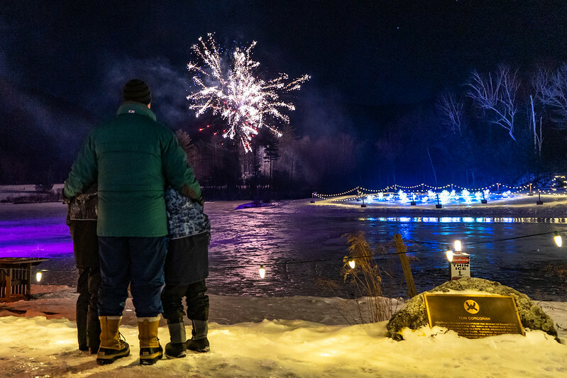 Fireworks at Town Square at Waterville Valley Resort