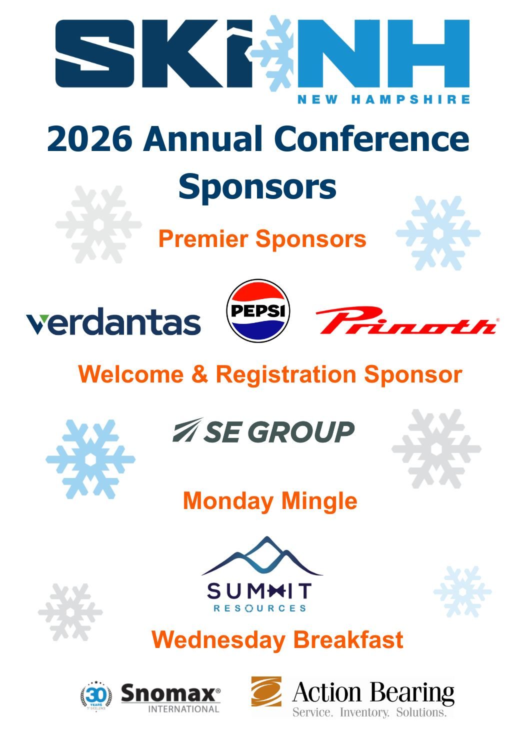 Ski NH 2026 Annual Conference Sponsors 2