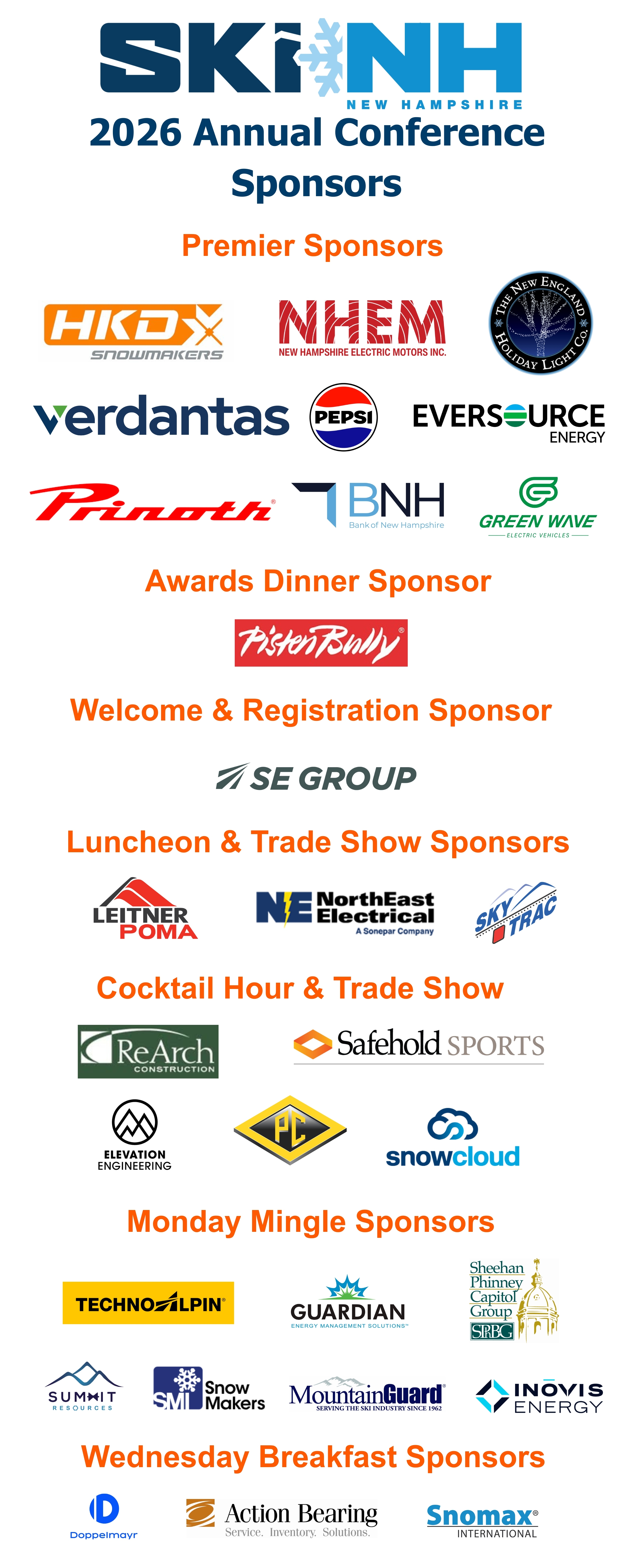 2026 Annual Conference & Trade Show Sponsors