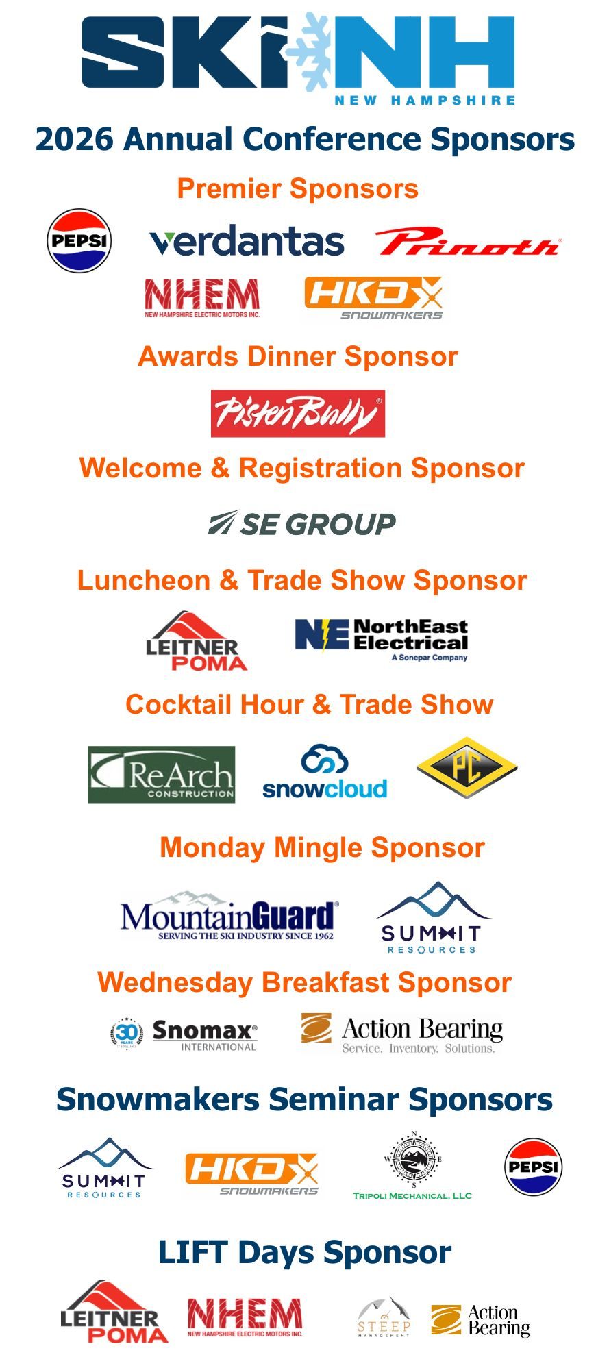 2026 Annual Sponsors