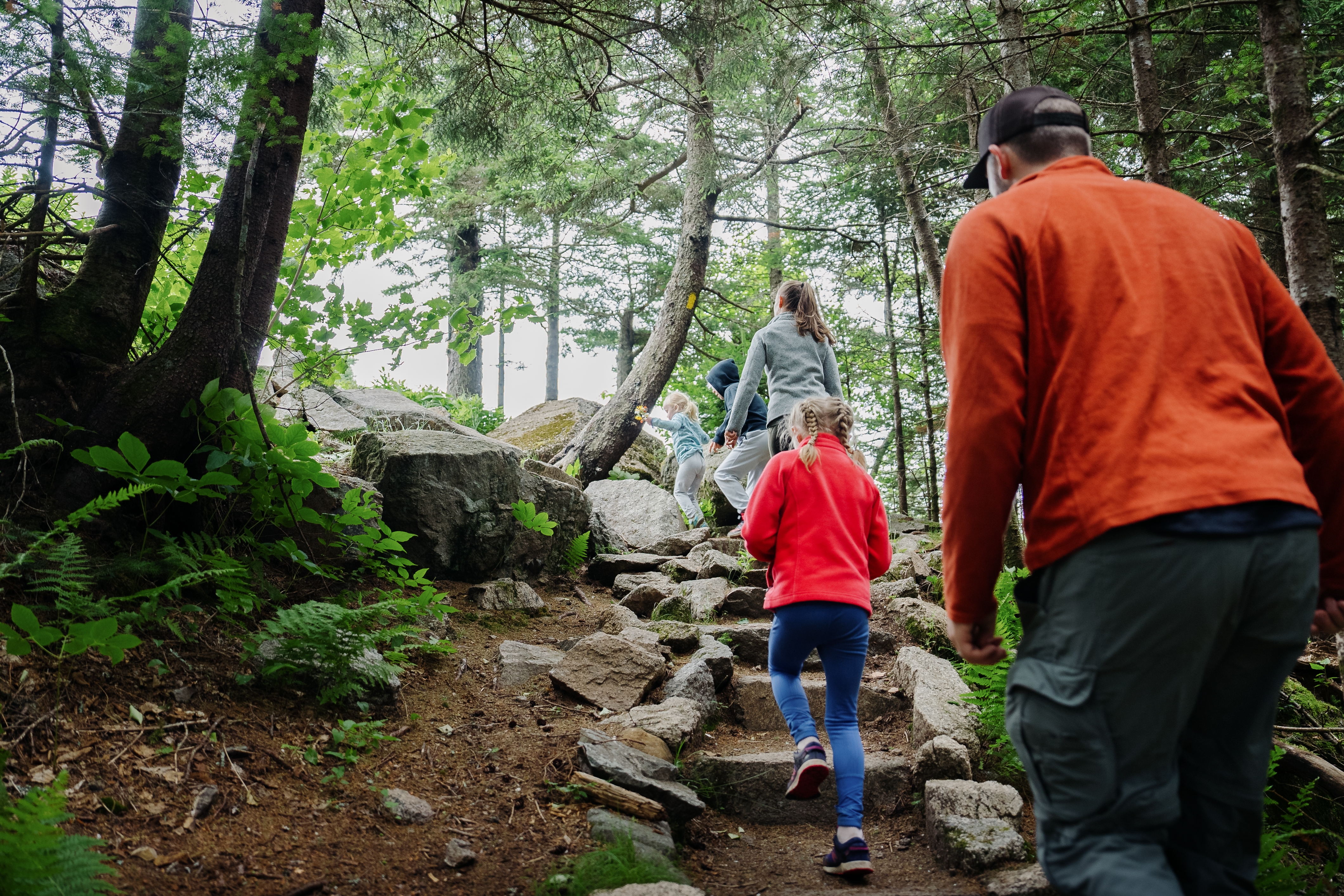 Family Hiking at Gunstock Mountain Resort