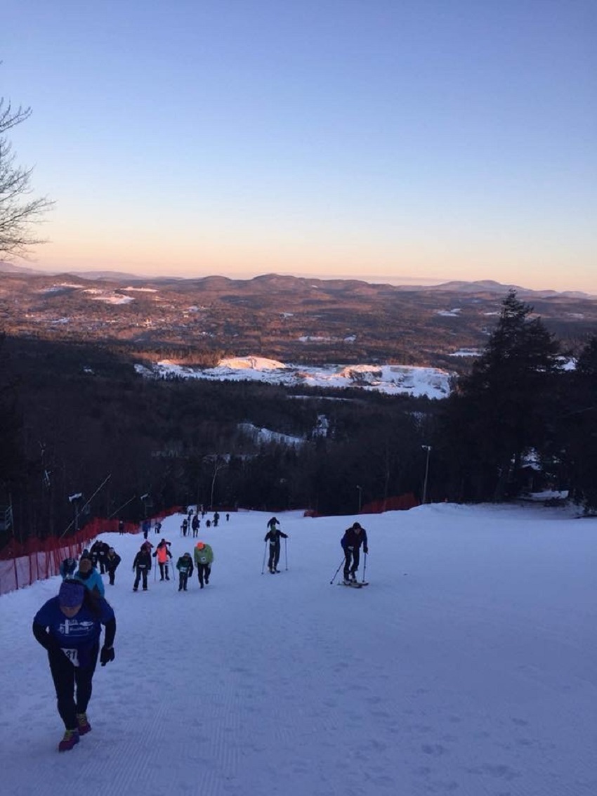 Racers going uphill