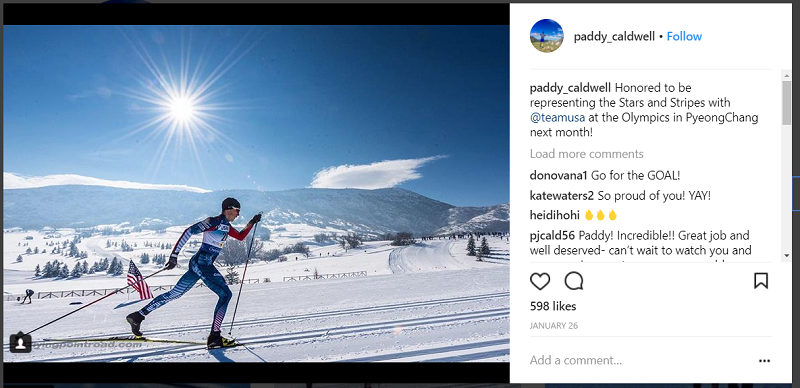 Patrick Caldwell classic skiing for team USA