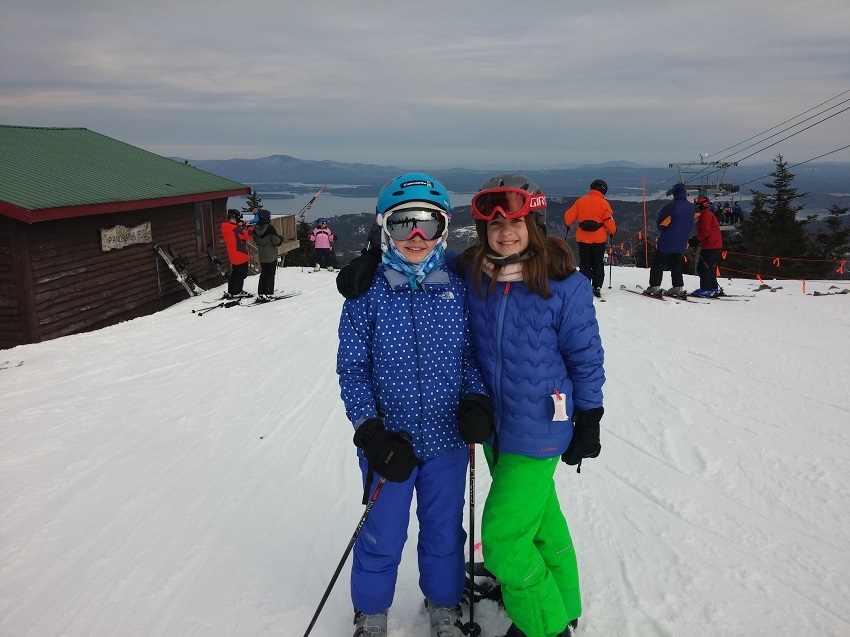 Stella and friend on mountain