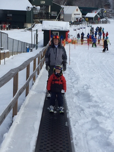 riding the magic carpet at Loon