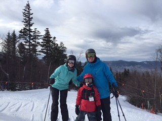 Family shot at the top