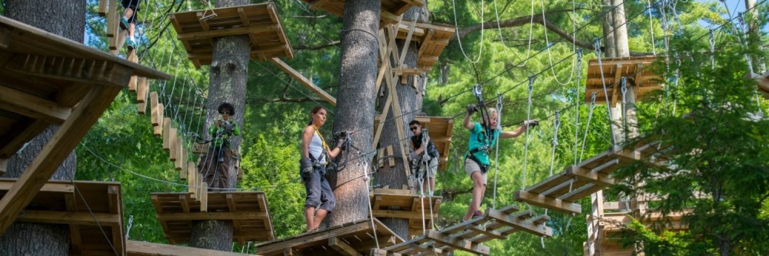 Cranmore Aerial Adventure Rope Bridge