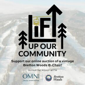 We are so excited to announce the “Lift Up Our Community” online auction of a vintage Bretton Woods chair from their original B-lift! The auction is live thru March 4, 2024. To learn more and bid, visit the link below. Be sure to bookmark this link and return often to check on your bid! #LiftUpOurCommunity #brettonwoodsnh  #skinewhampshire 

https://www.brettonwoods.com/auction