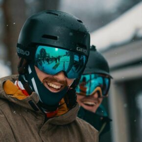 Helmets are an important part of keeping us safe on the trails, and as a bonus, they also keep us warm! #skinewhampshire #playitsafe