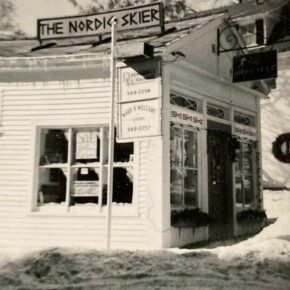 THE NORDIC SKIER IS CELEBRATING 50 YEARS!! 🎉 

ABOVE IS WHERE IT ALL BEGAN IN 1972 THE ORIGINAL LOCATION OF THE NORDIC SKIER WAS AT 34 NORTH MAIN STREET #WOLFEBORO #NH

FOUNDERS CAL AND VERNA FLAGG ACTUALLY STARTED IN THE GARAGE OF THEIR HOME IN THE SUMMER OF 1972 SELLING TRAK (not a typo) 10 SPEED BICYCLES AND TRAK CROSS COUNRTY SKIS

 ALL THE SHOP SIGNS WERE HANDMADE BY CAL 

WHEN SNOW CONDITIONS ALLOWED CROSS COUNTRY SKIERS WOULD MEET AT THE SHOP AND SKI DOWN MAIN STREET 
THE STREETS HAD FEWER VEHICLES BACK IN THOSE DAYS AND MORE CONSISTANT RELIABLE SNOW

IN THE FALL OF 1973 THE NORDIC SKIER RELOCATED TO ITS CURRENT LOCATION  47 NORTH MAIN STREET IN A 300 SQ. FT. ROOM. WE NOW OCCUPY A 3,000 SQ. FT. SHOP #50yearanniversary #familyowned #xcskiing #bikeshop