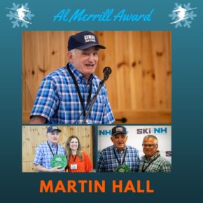 This years Merrill Award award was presented to Marty Hall, who boldly led the U.S. cross-country program onto the international stage in the 1970s and it quickly paid off with the country’s first (and until 2018, only) Olympic medal in the sport, Bill Koch’s silver in 1976. 

Over the next four decades, Hall would push and prod in every way possible, from training to racing, grooming to trail design, equipment to waxing and marketing to spectator-friendly race formats. A member of the US Ski & Snowboard Hall of Fame, Hall was the first full-time cross country skiing coach for the US Ski team. Hall became the leading cross-country coach with the U.S. Eastern Amateur Skiing Association in the late 1960s. He was soon the pied piper of New England nordic skiing, rigging up a track sled to bring game-changing grooming to the region’s race trails. After leading U.S. efforts through the 1970s, Hall went on to serve as chief coach of Cross Country Canada.

Follow the link to read more about Marty Hall and the Merrill Award: https://conta.cc/3xY3Hxu