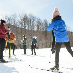 “We had never been cross-country skiing before and we had an incredible time! Really beautiful trail system. Sarah taught our lesson and she was so helpful!"
 -Pete Walsh from Google 

We have the equipment you need! Explore the trails and try something new 😊