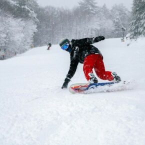 Correction: Dartmouth Skiway is also open today and is reporting 8 inches and Pats Peak Ski Area's power is on again! https://conta.cc/3FlVRRG 
Some NH Ski Areas report receiving more than 2 feet of snow in yesterday's nor'easter! Check our Powder Alert for more info. This photo is from Crotched Mountain who received the motherload of snow. Please note that they and some others also reported power outages this morning. Be sure to check websites before heading to the slopes to make sure the power is on. Ski and ride on!