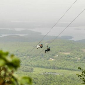 Congratulations, Christine and Buck! 

After saying “I do”, these two opted to make an epic mountaintop ceremony exit in style! 💍💐🌲

#gunstockmtn #skinewhampshire #weddings #adventure #lakesregionnh