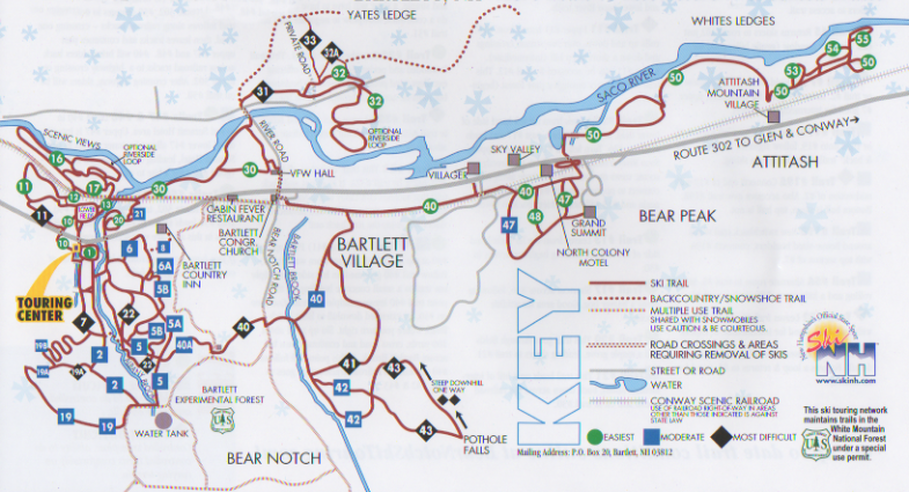 Bear Notch Trail Map