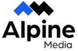 Alpine Media Technology logo 2 color primary