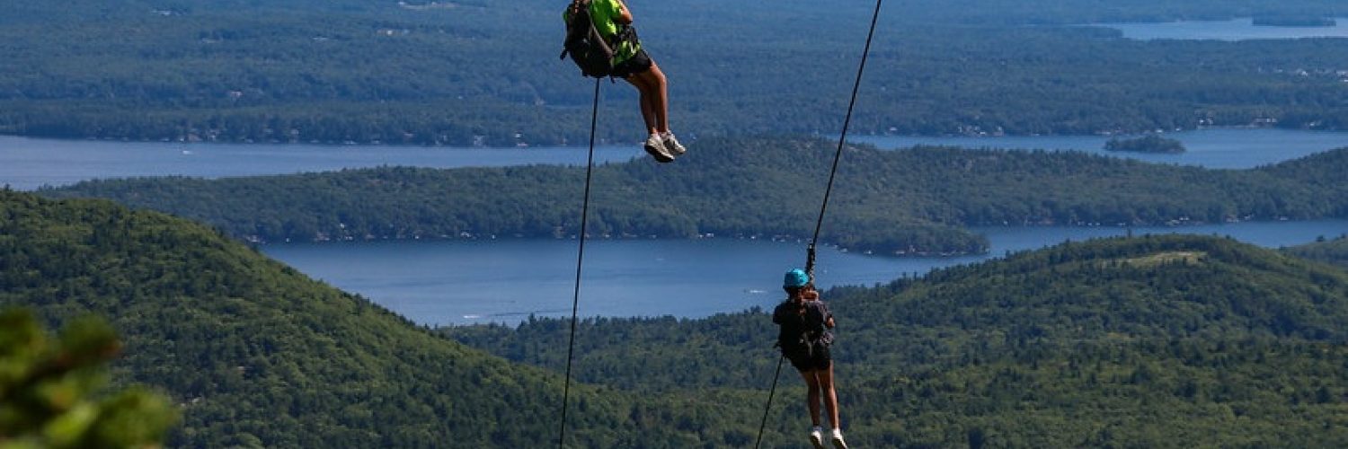 Ziplining at Gunstock Mountain Resort