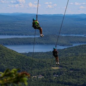 Ziplining at Gunstock Mountain Resort